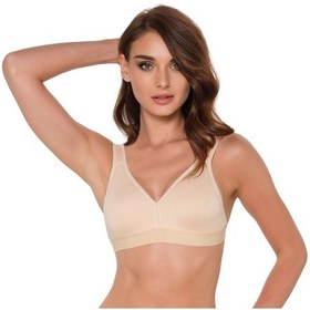 Resim Omuz Destekli Sporcu Sütyeni Bej 