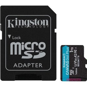 Resim Kingston Sdcg4-1tb 1tb Microsdxc Canvas Go Plus Gen4 200mb-s A2 U3 V30 Card + Adp Hafıza Kartı 