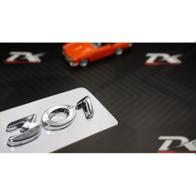 Resim Peugeot 301 Bagaj Krom Abs 3M 3D Yazı Logo Amblem 