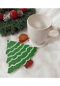 Resim Çam Ağacı Bardak Altlığı 