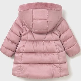 Resim Mayoral Kışlık Kız Bebek Kapşonlu Uzun Mont Pembe - Pembe / 2 Yaş 