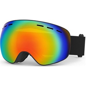Resim Lichen Çift Katmanlı Buğu Önleyici Kayak Gözlükleri, Rüzgar Çok Renkli 