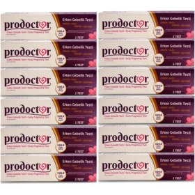 Resim Prodoctor Erken Hamilelik Testi - %99,8 Doğru Sonuç, Hızlı ve Hijyenik, 12 Adet Tek Kullanımlık 