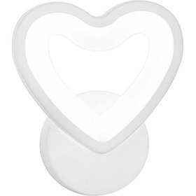 Resim Ximistore9 Led Akrelik Kalp Duvar Lambası - Modern Basit Yatak Odası Koridor Otel Işıklı Duvar Aydınlatması Beyaz Işık Beyaz 