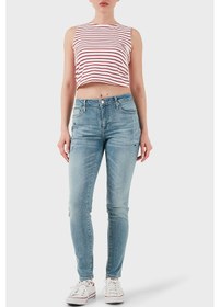 Resim Armani Exchange Bayan Kot Pantolon Xw000123 Af12864 Mb003 Mavi Mavi 