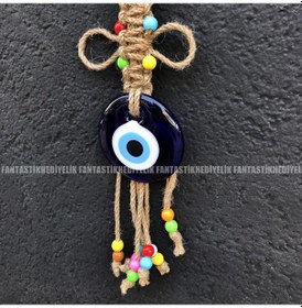 Resim Balık Nazar Boncuk Seramik Bahçe Balkon Kapı Duvar Süs Sarkaç (387072540) 