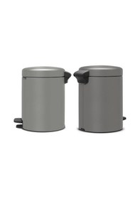Resim Brabantia Çöp Kutusu 5 Lt Newicon Pedallı Concrete Grey Gri 