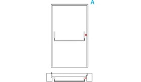 Resim Assa Abloy Ped 200 Tek Nokta Yuzeysel Panik Bar 