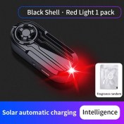 Resim Tongdashop 1 Adet Güneş Enerjili Led Araç Kokusu Ve Hırsızlık Önleyici Flaş Lamba - Kırmızı Ok Göstergeli, Sedan, Kamyon, Suv'lar İçin Uygun, Uzun Süreli Araç Kokusu, Araç Dekoru, İç Aydınlatma 