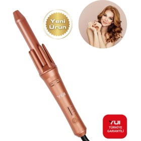Resim Yui KB302 Otomatik Saç Şekillendirici Maşa Gold(Yui Türkiye Garantili) 