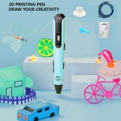 Resim 3D Baskı Kalemi Seti DIY Çizim Yazıcısı 3D Graffiti Sanat Aracı Doğum Günü Hediyesi Noel Hediyesi 9M/25M/50M/100M PLA Yeniden Doldurulabilir Kartuş + Parmak Koruyucu + Renk Kitabı + Taban 