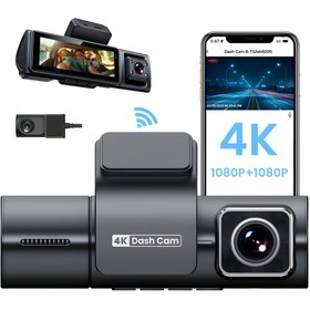 Resim idragon F9 3 Kameralı WiFi Araç Kamerası - Ön, Arka ve Kabin İçi Eş Zamanlı Kayıt, Gece Görüşlü 