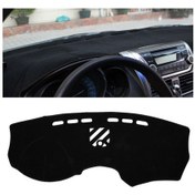 Resim Sones Koyu Mat Araba Dashboard Kapak Araba Işıklı Çerçeve Gösterge Paneli Cadillac İçin Güneş Koruyucu Araba Paspasları Siyah 