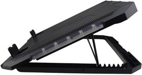 Resim Revenge Ayarlanabilir Yükseklikli RGB Işıklı Laptop Soğutucu 2 Fanlı Notebook Bilgisayar Standı 