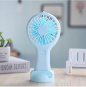 Resim Küçük El Tipi Vantilatör, Mini Usb Şarj Edilebilir Vantilatör, Taşınabilir Vantilatör Mavi, 