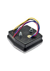 Resim 12V Stop Lambası Mini Kare Neon Ledli 4 Fonksiyonlu 98 X 92 