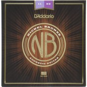 Resim D'Addario NB1152 Nikel Bronz Akustik Gitar Teli (11-52) 