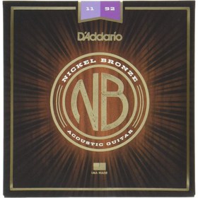Resim D'Addario NB1152 Nikel Bronz Akustik Gitar Teli (11-52) 