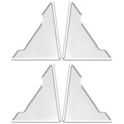 Resim 4 Adet Kapı Köşesi-araba Kapı Kolu İçin Şeffaf Koruyucu Çıkartmalar Kase Çıkartmalar Anti-çizik Koruma Anti-çarpışma Gö 