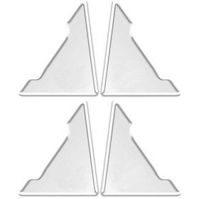 Resim 4 Adet Kapı Köşesi-araba Kapı Kolu İçin Şeffaf Koruyucu Çıkartmalar Kase Çıkartmalar Anti-çizik Koruma Anti-çarpışma Gö 