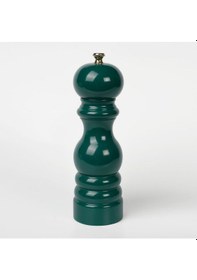 Resim Koyu Yeşil Ahşap Tuz Ve Karabiber El Değirmeni Öğütücü Grinder 18 Cm Koyu Yeşil 