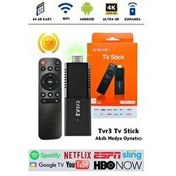 Resim Torima Siyah Ultra HD Android TV Box 4K TV Stick Medya Oynatıcı Smart TV Wi-Fi 