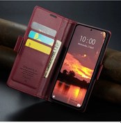 Resim Sunshine022 Redmi Poco X7 İçin Deri Cüzdanlı Manyetik Kılıf Rfıd Kartlık 