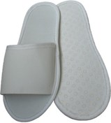 Resim onebuklet 175 Çift Otel Terlik, Havlu Terlik Çift Katlı Polyester Tek Kullanımlık Terlik 