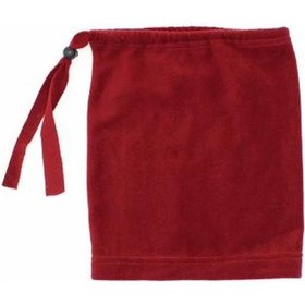 Resim Erkek Polar Boyunluk Bere Kırmızı Bandana Bisiklet Boyunluk Siyah 