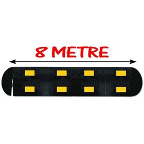 Resim Hız Kesici Kauçuk Hız Kesici Kasis Yol Kasisi Kauçuk Şaseli Yavaşlatıcı 8 Metre 50x40 Cm 