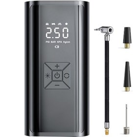 Resim Symbee Akıllı Arabalar İçin Taşınabilir Hava Kompresörü, Dijital Gösterge, Kablosuz Ve Sigara Çakmaklı Çalışma, 60w Güç, 0.2-10.3bar Basınç Aralığı 