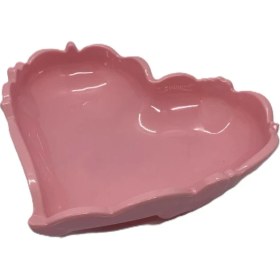 Resim Plastik Tabak Kalp Şeklinde 15 cm 