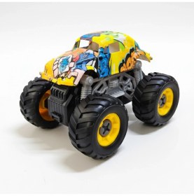 Resim Gokidy Monster Truck Sök Tak Grafitti Sürtmeli Master Araba Sarı 
