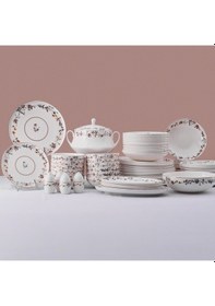 Resim Aryıldız Alesta 60 Parça 12 Kişilik Porselen Yemek Takımı Ar259351 Çok Renkli 