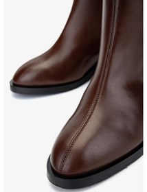 Resim Valmenti Kadın Hakiki Deri Kahverengi Topuklu Bot 33 6551 Bn Bot Sk24-25 Fındık Dr Kahverengi 