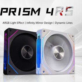 Resim Prism 4RS Sessiz Soğutma Fanı - 12cm ARGB, PWM Kontrolü, Geliştirilmiş Hava Akışı ile Yüksek Performanslı Oyun Kasa Fanı 