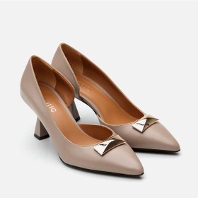 Resim Hotiç Hakiki Deri Vizon Kadın Stiletto 01ayh291100a450 Vizon-taupe Vizon 