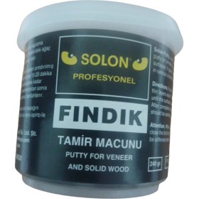 Resim Solon Çok Amaçlı Ahşap Parke Masa Sehpa Çizik Çok Amaçlı Tamir Dolgu Macunu Fındık 240 Gr 