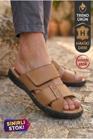 Resim Registan Shoes HAKİKİ KALİTELİ DERİ- TOMMY VERCCETTI TERLİK - SANDALET - PARMAK ARASI- MASAJ TABAN 