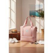 Resim Fenomex Oxford Kumaş Portatif Seyehat Çantası Pudra Pembe 