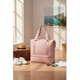 Resim Fenomex Oxford Kumaş Portatif Seyehat Çantası Pudra Pembe 