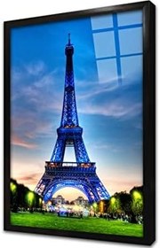 Resim Eyfel Gün Batımı Çerçeveli Cam Tablo 20x30 cm CA27088 