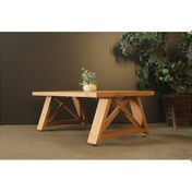 Resim Neiwel Miar Doğal Ahşap Ofis Sehpa-70-120 Açık Ceviz 