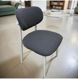 Resim Bohem Sandalye Kılıfı Yeni Model Sandalye Örtüsü Jakarlı Tuğla Desen 1 Adet Antrasit 