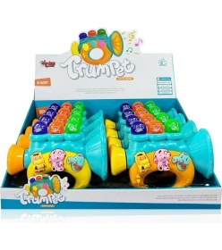 Resim Kaia Life JLG-855-38A Işıklı ve Müzikli Trompet Bebek - 1 Adet Stokta Olan Gönderilir 