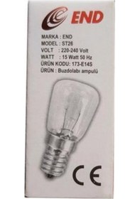 Resim Buzdolabi Ampulü Derin Dondurucu 15 Wat E14 220V - 425732275 