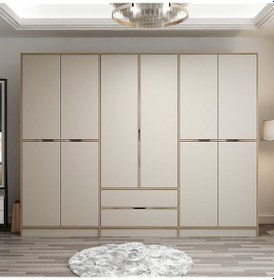 Resim Elina 6 Kapaklı Dolap - Dore/kumtaşı Çok Renkli 
