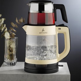 Resim Aryıldız Tea Taste Çay Makinesi Krem 