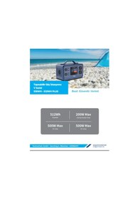 Resim Tommatech Taşınabilir Güç Istasyonu V Serisi 518wh - 512wh Plus 