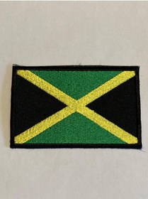 Resim StüdyoÜmitTişört Jamaıca Flag Patch-peç,arma,kot Yaması 
